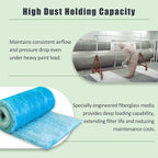 Fiberglass Paint Booth Filter Roll for Spray Booth 18-Gram Blue 200ft (25" x 200ft)
