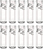 Premium Quality Glass Cigarette Rolling Filter Tips - Pack of 10 (8x25mm-Round Mouth)