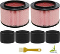 VJFF Replacement Fine Dust Filter Fits Vacmaster VFB511B 0201 Beast/ VWMB508 0101/ VF408/ VF409/ Professional VF410P, Replaces Vacmaster VJFF Filter with 4x Foam Sleeve-2 Pack