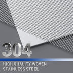 MAGZO 304 Stainless Steel Mesh Screen Roll 47in x 10ft - 22 Mesh Pet Proof Metal Window Screen Replacement, Screen Door Mesh for Patio,Porch,Pet,Cage,Vent Cover,Filter,Gutter Guard,Rodent Protection