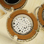 TOPZEA 6 Lb Aquarium Filter Media Ceramic Rings, Premier Bio Filter Medias with Zipper Mesh Bags for Koi Pond, Canister, Fish Tank Filter, Pure White