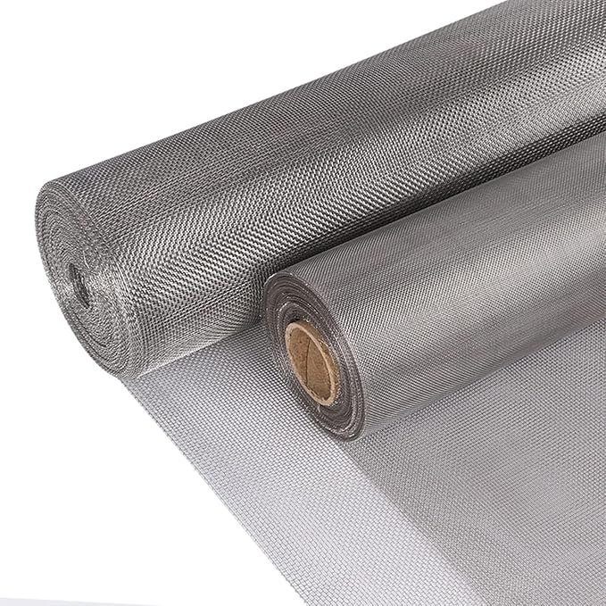 Stainless Steel Fine Filter Mesh Roll 60 & 120 Mesh, 304 Woven Screen Fabric for HVAC Vent and Grease Filtering