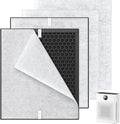 2 Pack PR1 Replacement Filter for Mooka Mode PR1 Air Purifier, H13 True HEPA Filter for Home Large Room up to 2200sq.ft, includes 4pcs Washable Pre Filter Removes Pollen Dander Smoke Pet Hair Dust