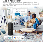 TCL Breeva A5 Smart Air Purifier with 5-Stage Clean, True HEPA (H13), Removes 99.97% of Dust/Bacteria/Odors & More, App & Voice Control, Auto Shield, Ultra-Quiet, Black (A515B)