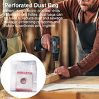 Electric Hammer Dust Bag – Drill Dust Sealr, Hole Saw Catcher | 100PCS Fine Particlle Trap for AC Installation, Wall Cut Dust Barrier Pouch, Compact Vacuum Collector Kit for Plasterboard Drilling Jobs