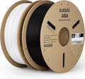 ELEGOO ASA Filament 1.75mm Deep Black & White 2KG, UV & Weather Resistant 3D Printer Filament for Outdoor Functional Parts, High Impact Strength Engineering Grad 1kg Spool (2.2lbs) Fit for FDM Printer