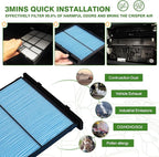 Cabin Air Filter and Engine Air Filter Fit for Subaru Forester 2.5L 2026 2025 2024 2023 2022 2021 2020 2019 Activated Carbon Cabin Filter Replacement 72880-FL000 16546AA16A Accessories