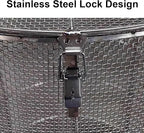Stainless Steel Pump Filter Cover Water Pump Protective Cover Sump Pump Anti-Clogging Outdoor 1mm Mesh Pump Cover Barrier Durable And Strong For Septic Tanks Farm Irr(Size:40x50cm/15.7x19.6",Color:A)
