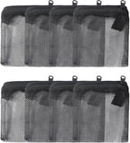 Pawfly 8 Pack Aquarium Filter Media Bags, Fish Tank Fine Mesh Bag with Plastic Zipper Aquarium Reusable Mesh Bag for Activated Carbon, Bio Filter Balls, Filter Stones (3" x 4")