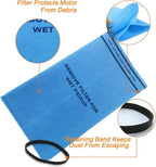 Smilefil 18 Pack Wet Dry Vacuum Filter Bags Compatible with Stinger 2.5 to 5 Gallon WS0255VA, WORKSHOP WS01025F, Craftsman 9-38737, MultiFit VF2000, Select 2-1/2 to 5-Gallon Shop Vac Vacuums