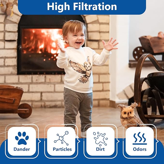 Funmit WF2 Humidifier Filter Replacement for Vicks Kaz Humidifier Starry Night Cool Mist V3500N V3700 V3100 V3900 Sunbeam 1118 1119 Honeywell HCM-300T HCM-350 WA-8D Enviracaire ECM-500 2 Pack