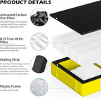 3 Pack FLT4100 HEPA Replacement Filter Size E Compatible With Guardian Technologies model AC4100 AC4100CA AC4150BLCA AC4150PCA AC4150P AC4175W Purifier, Part # FLT4100 / FLT11CB4 / Filter E