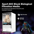 Brightwell Aquatics - Xport-BIO Block Aquarium Filter - Biological Filtration Media for Bacteria Growth, Nutrient Control and Control of Other Unwanted Nutrients - Aquarium Treatments, 12Pack, 1.5inch