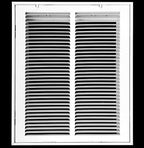HVAC Premium 12 x 18 Duct Opening Steel Return Air Filter Grille, for 1-inch Filter, Removable Door, Flat Stamped HVAC Vent Cover Grille, Outer Dimensions 14.5 x 20.5