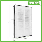 MD1-0022 Replacement Filter, Compatible with Vornado Air Purifier Models AC300, AC350, AC500, AC550, PCO200, PCO300 and PCO500, 1 HEPA Filter MD1-002 + 4 Pre-Filter MD1-0023