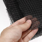 PATIKIL 47.2" x 23.6" Air Conditioner Air Filter Material, 2 Pack Plastic Dustproof Filtering Mesh Screen Replacement for Air Conditioning, Black