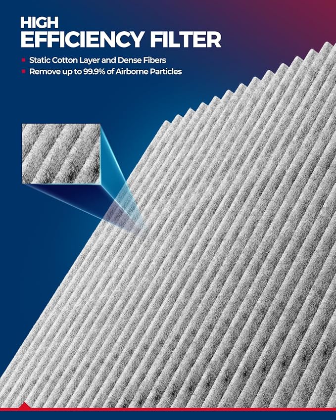KAX Engine & Cabin Air Filter Kit for Nissan Altima 2019-2025 2.5L, Replace# CA12551 CF12552