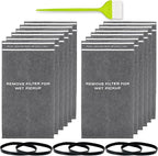 12 Pack 38737 Replacement for Craftsman 2.5 Gallon Shop Vac Filter Bags, compatible with CRAFTSMAN 2 to 2.5 Gallon Wet/Dry Vacuums and 5 Gallon Powerhead Bucket Vac, Part 9-38737 / CMXZVBE38737