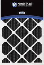 Nordic Pure 18x24x4 (Actual Size: 17 1/2 x 23 3/8 x 3 5/8) Pure Carbon Pleated Odor Reduction Merv 8 Furnace Filters 2 Pack
