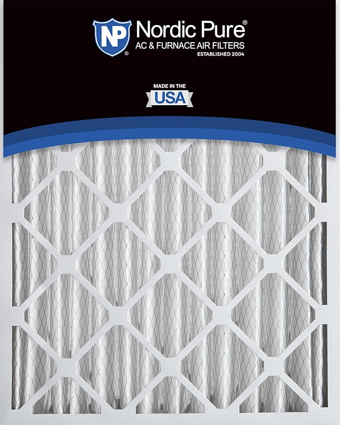 Nordic Pure 18x24x4 (Actual Size: 17 1/2 x 23 3/8 x 3 5/8) Pleated MERV 12 Air Filters 6 Pack