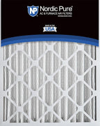 Nordic Pure 20x20x4 (Actual Size: 19 1/2 x 19 1/2 x 3 5/8) Pleated MERV 8 Air Filters 2 Pack