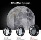 Astromania Telescope Filter Moon Filter 1.25 inch, Neutral Color Filter ND96-0.9 with 13% Light Transmission Reduces Moon Glare&Enhances Lunar Crater Detail, Work with Telescope Accepts 1.25" Eyepiece
