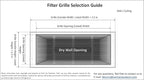 Venti Air 14" X 14" Steel Return Air Filter Grille - Removable Face/Door for 1 inch filters - HVAC Duct Cover Grill (2-3 Business Day Delivery) [Outer Dimension: 16.5"W X 16.5" H]