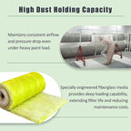 Fiberglass Paint Booth Filter Roll, for Spray Booth 22-Gram Yellow 200ft (36" x 200ft)