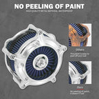 HDBUBALUS Motorcycle Air Filter Air Cleaner Intake System Cleaner Fit For Harley Sportster XL 2004-Up Blue
