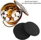 Resinta Compost Bin Filters - 12 Pack Refill Set, Round and Square