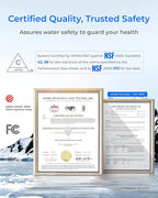 [ Dual Flow] Waterdrop X8-PRO Reverse Osmosis Water Filter, NSF/ANSI 42&58&372 Certified, 800 GPD Tankless Reverse Osmosis System, 9-Stage RO Water Filtration System, Smart Faucet, BPA Free