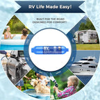 SheeChung RV Water Filter 4 Pack with Flexible Hose Protector, NSF Certified, Inline Hose Water Filter for RV, Boat, Campsite – Reduces Odors, Bad Taste, Chlorine, Rust