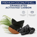 IPW Industries Bulk Activated Carbon - Coconut Shell Granular Activated Charcoal (GAC) for Water Filtration - Replacement Media for Pre and Post Carbon Water Filters (7 lbs)