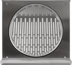 Vent Systems 8" Inch Exhaust Vent Cover with Rubber Gasket - Stainless Steel - Robust Weatherproof Outdoor Air Exhaust Box - Duct or Surface Mounting - Rain and Snow Protection