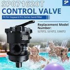 SP071620T Pool Filter Control Valve - fits for Hayward Pro Series 6-Way 2"