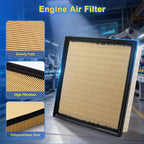 Cabin & Engine Air Filter Kit Fits 2024-2025 Tacoma L4 2.4L, Replacement for CF12964 CA10755, 87139-0C010, 17801-31130, 17801-0P051, 17801-0P050