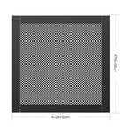 MoKo 120mm Dust Filter for Computer Cooler Fan, [4 Pack] Magnetic Frame PC Fan Dust Mesh PC Cooler Filter PVC Dustproof Cover Computer Fan Grills - Black