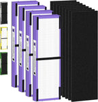 FLT4850PT HEPA Filter B Pet Replacement Compatible with G-Guardian Air Purifier AC4825 AC4825E AC4850PT AC4300 AC4800 AC4900 AC4850,4 H13 True HEPA Filters & 8 Activated Carbon Pre-Filters,#FLT4825