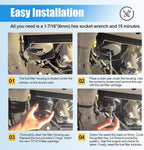 iFJF TP1015 Fuel Filter and 134001 Housing Cap Replacement for Duramax 6.6L 2017-2024 Chevy Silverado/GMC Sierra 2500HD 3500HD L5P Diesel Engine (Red Cap)