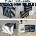 Aluminum Outdoor Condenser Protective Cover, freestanding Enclosure to Cover Garbage Or Ac Units, beautiful and durable appearance, suitable for gardens, balconies, walls, courtyards ( Color : THREE-B