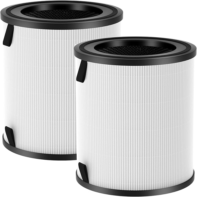 2 Pack LV-H133 Replacement Filter Compatible with LEVOIT LV-H133 Air Purifier, 3-in-1 HEPA Filter, Part No. LV-H133-RF