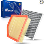 KAX Engine & Cabin Air Filter Kit for Dodge Dart 2013-2016, Replace# CA11431 CF10374