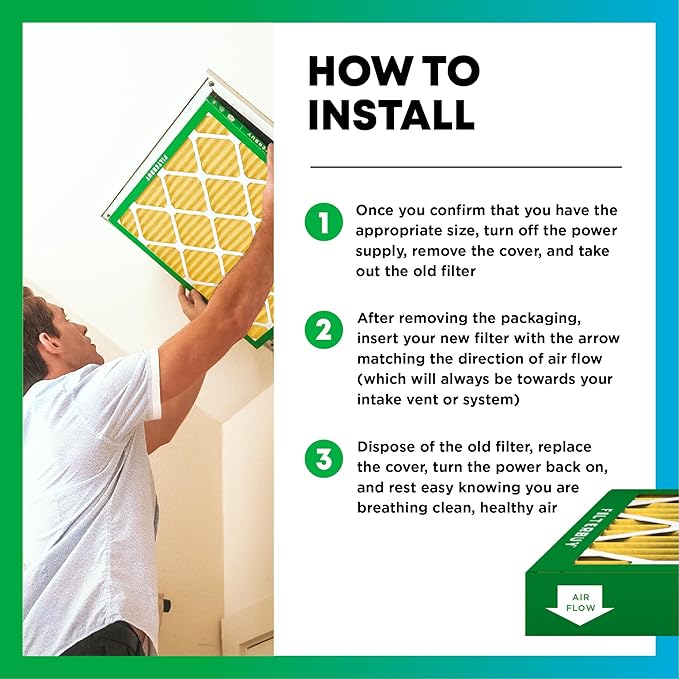 Filterbuy 18x20x4 Air Filter MERV 11 Superior Pet & Allergy Defense (6-Pack), Electrostatic Pleated HVAC AC Furnace Filters Replacement, Made in USA (Actual Size: 17.50 x 19.50 x 3.63)