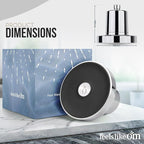 Filtered Shower Head with Water Softener - Shower Filters to Remove Toxic Chemicals & 98% of Chlorine - High Pressure Filter for Hard Water - Tested Shower Filter for Hair and Skin