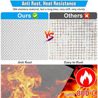 3PACK 20 Steel Mesh Screen 11”X11”(280mmX280mm), Woven Wire 304 - Never Rust 1mm Hole Keep Rodent Out or Make Any Shapes by Valchoose