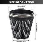 6" 152mm Cold Air Intake Filter Clamp-On Replacement High Flow Inlet Air Filter High Performance Washable Cone Filter 7" Tall Carbon Fiber Pattern