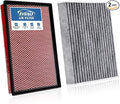 Engine+Cabin Air Filters Fit for RAM 1500 2016-2018 (5.7L), RAM 1500 Classic 2019-2020 (3.6L/5.7L), RAM 2500 2016-2018 (5.7L) Engine Air Filter Replace Air Filter Accessories# CF11671 CA9401