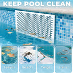 Pool Skimmer Guard Kit Pool Skimmer Screen Net Skimmer Catcher Leaf Shield Net for Inground or Above Ground Pools Debris Easy Assembly Prevent Blockage Anti-Rust & Anti-Corrosion