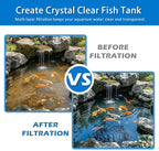 2" Thick Koi Pond Filter Pad, 12" x 36" Fish Pond Filters for Outdoor Ponds, Pond Filter Media, Pond Filter Material White Bulk Roll-Cut to Size-Fit for Aquarium Filter Floss