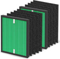 2 Sets 150 Filter Replacement for Coway Airmega 150(W) 150(K) Air Purifier, 2 X HEPA and 8 X Active Carbon Filter, AP-1019C-FP